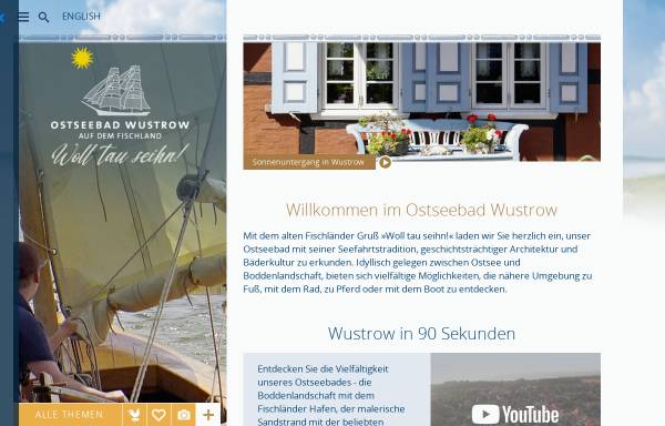 Vorschau von www.ostseebad-wustrow.de, Ostseebad Wustrow