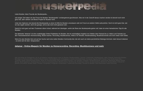 Vorschau von www.musikerpedia.de, Musikerpedia