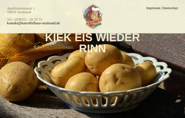 Vorschau von www.kartoffelhaus-stralsund.de, Kartoffelhaus