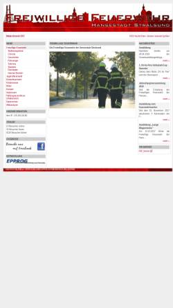 Vorschau der mobilen Webseite www.ffw-stralsund.de, Freiwillige Feuerwehr
