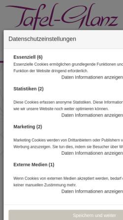 Vorschau der mobilen Webseite www.tafel-glanz.de, Tafelglanz; Inh.: Stefan Graczyk