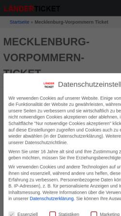 Vorschau der mobilen Webseite laenderticket.de, Mecklenburg-Vorpommern-Ticket der Bahn - laenderticket.de