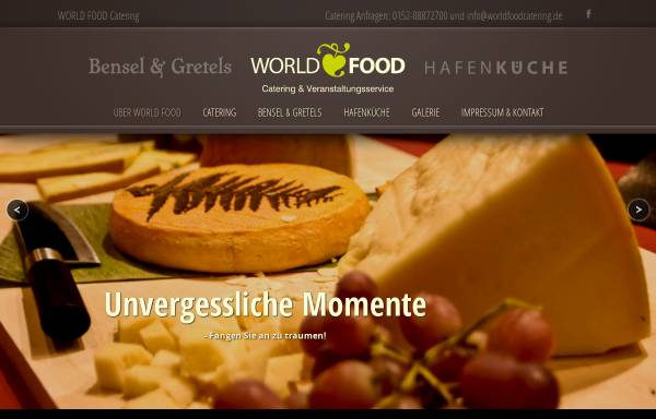 Vorschau von worldfoodcatering.de, Worldfood Catering, Ben Pielucha