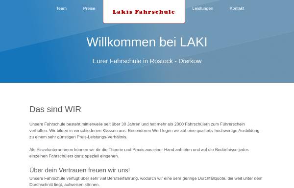Vorschau von www.lakis-fahrschule.de, Laki's Fahrschule, Inh. Rüdiger Lakowski