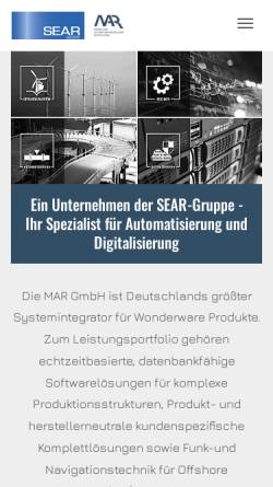 Vorschau der mobilen Webseite www.mar-hro.de, Marine- und Automatisierungstechnik Rostock GmbH