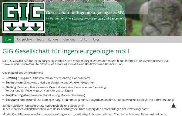 Vorschau von www.gig-schwerin.de, GIG Gesellschaft für Ingenieurgeologie mbH