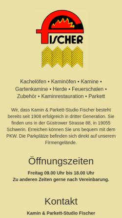 Vorschau der mobilen Webseite kamin-parkettstudio-fischer.de, Kamin- und Parkettstudio Fischer