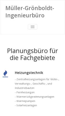 Vorschau der mobilen Webseite www.mgib.de, Ingenieurbüro Müller-Grönboldt