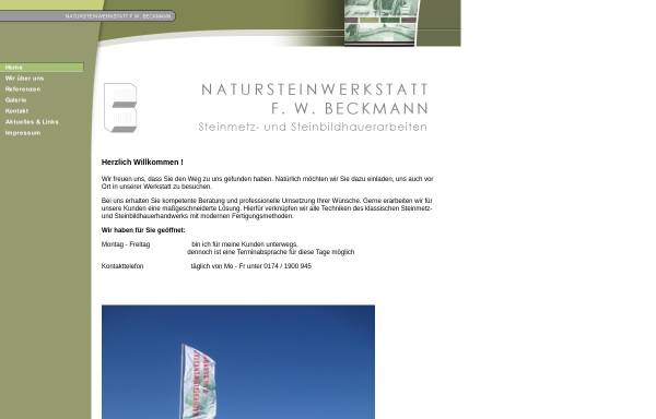 Vorschau von www.steinmetz-beckmann.de, Natursteinwerkstatt F. - W. Beckmann