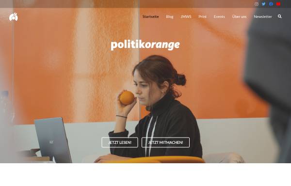 Vorschau von politikorange.de, Politik Orange