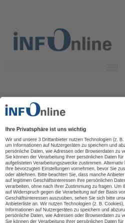 Vorschau der mobilen Webseite www.infonline.de, INFOnline GmbH