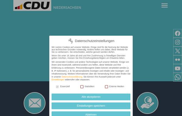 Vorschau von www.cdu-niedersachsen.de, CDU Niedersachsen