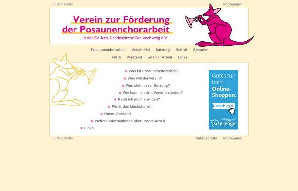 Vorschau von www.pc-foerderverein.de, Verein zur Förderung der Posaunenchorarbeit in der Evangelisch-lutherischen Landeskirche in Braunschweig e.V.