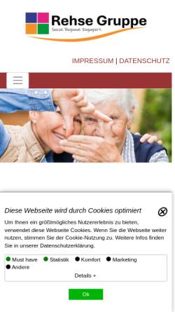 Vorschau der mobilen Webseite rehse-gruppe.de, Rehse-Gruppe
