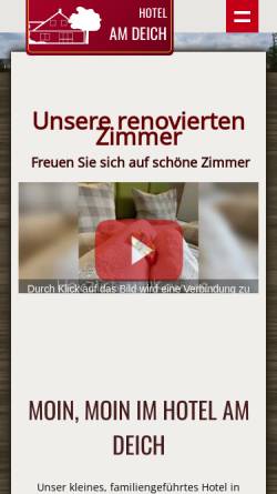 Vorschau der mobilen Webseite www.hotel-apen.de, Hotel-Restaurant Am Deich