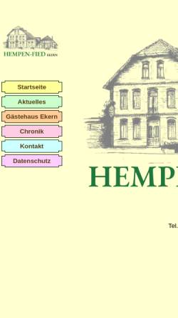 Vorschau der mobilen Webseite www.hempen-fied.de, Hempen-Fied