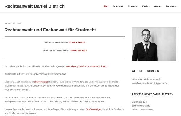 Vorschau von www.anwalt-wst.de, Rechtsanwalt Dietrich Westerstede