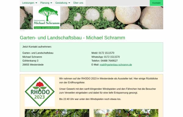 Vorschau von www.gartenbau-schramm.de, Gartenbau Schramm