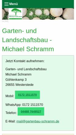 Vorschau der mobilen Webseite www.gartenbau-schramm.de, Gartenbau Schramm