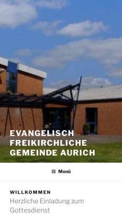 Vorschau der mobilen Webseite baptisten-aurich.de, Evangelisch-Freikirchliche Gemeinde Aurich