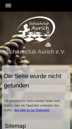 Vorschau der mobilen Webseite schachclub-aurich.de, Schachclub Aurich