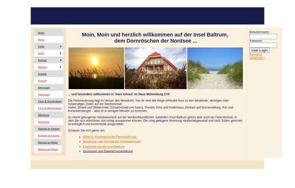 Vorschau von www.gerlinde-wiencirz.de, Ferienwohnung Wiencirz