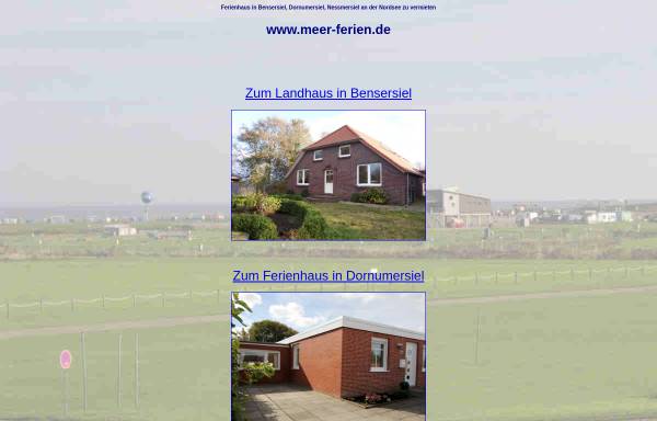 Vorschau von www.meer-ferien.de, Ferienhäuser Demming