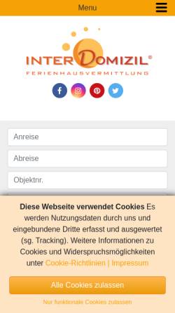 Vorschau der mobilen Webseite www.inselresidenz-strandburg.de, Inselresidenz Strandburg