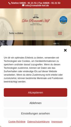 Vorschau der mobilen Webseite www.romantik-hof.de, Der Romantik-Hof