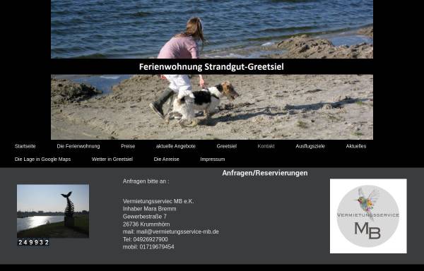Vorschau von www.strandgut-greetsiel.de, Ferienwohnung strandgut-greetsiel