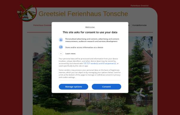 Vorschau von ferienhaus-tonsche-greetsiel.de, Ferienhaus Tonsche