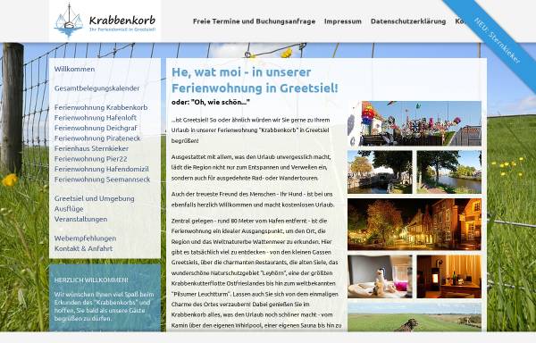 Vorschau von www.krabbenkorb-greetsiel.de, Ferienwohnung Krabbenkorb