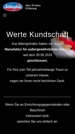Vorschau der mobilen Webseite www.brezel-schiestel.de, Brezel Schiestel