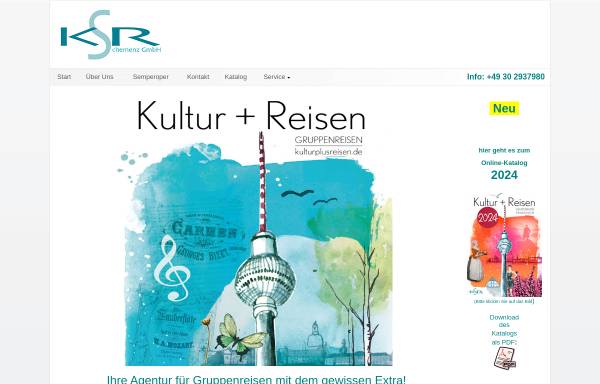 Vorschau von www.kulturplusreisen.de, Kultur + Reisen Schemenz GmbH