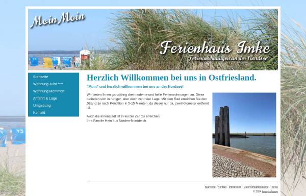 Vorschau von www.ferienhaus-imke-nordsee.de, Ferienhaus Imke