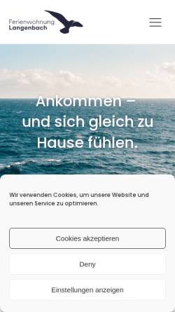 Vorschau der mobilen Webseite fewo-langenbach.de, FeWo Langenbach