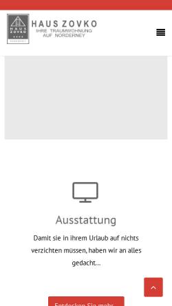 Vorschau der mobilen Webseite www.haus-zovko.de, Ferienwohnungen Ruzica Zovko