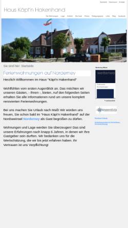 Vorschau der mobilen Webseite www.norderney-fw.de, Haus Kptn. Hakenhand
