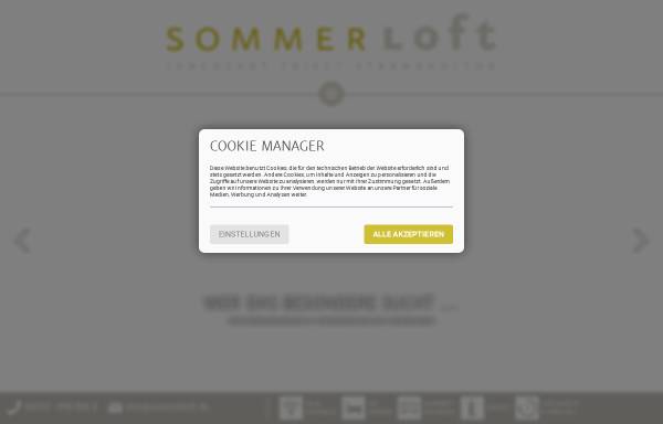Vorschau von www.sommerloft.de, Appartments und Ferienwohnungen Sommerloft