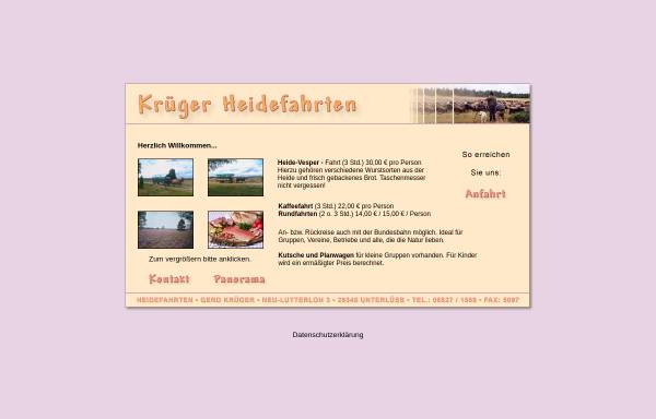 Vorschau von www.heidefahrten-krueger.de, Heidefahrten Krüger