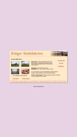 Vorschau der mobilen Webseite www.heidefahrten-krueger.de, Heidefahrten Krüger