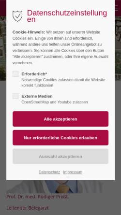 Vorschau der mobilen Webseite st-anna-klinik.de, St. Anna Klinik