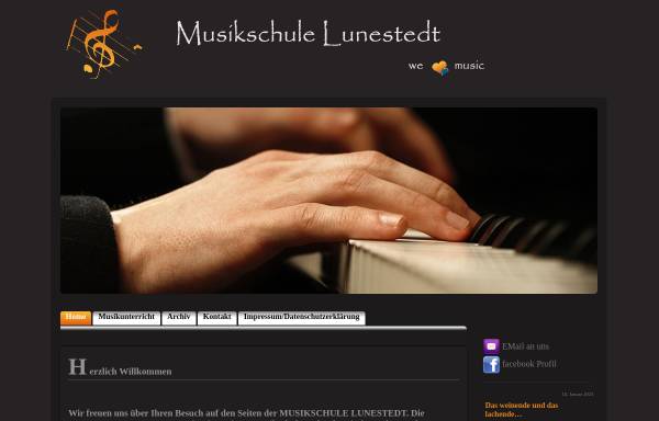 Vorschau von www.musikschule-lunestedt.de, Musikschule Lunestedt