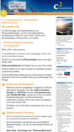 Vorschau der mobilen Webseite www.c2-umwelttechnik.de, C2-Umwelttechnik GmbH