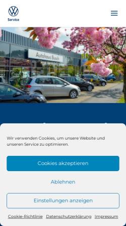 Vorschau der mobilen Webseite www.ah-busch.de, Autohaus Marc Busch [Lunestedt]