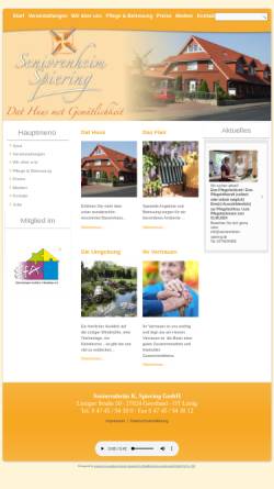 Vorschau der mobilen Webseite www.seniorenheim-spiering.de, Seniorenheim Spiering