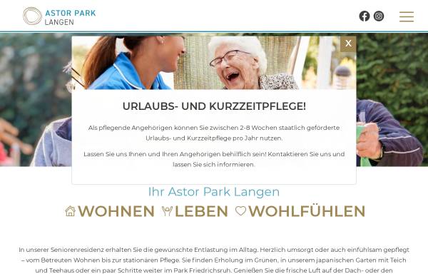 Vorschau von www.astor-park-langen.de, Astor Park Langen