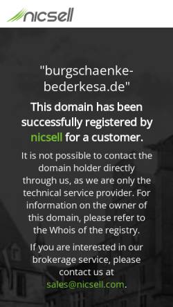 Vorschau der mobilen Webseite www.burgschaenke-bederkesa.de, Burgschänke