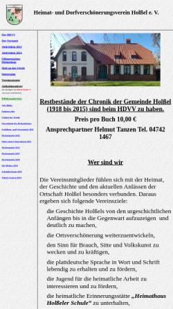Vorschau der mobilen Webseite www.heimatunddorfverschoenerungsvereinholselev.com, Heimat- und Dorfverschönerungsverein Holßel e.V.