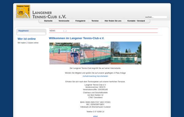Vorschau von langener-tc.de, Langener Tennis-Club e.V.